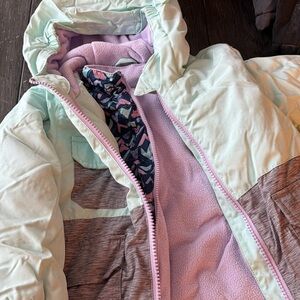 Mint and Lavender Hooded Jacket